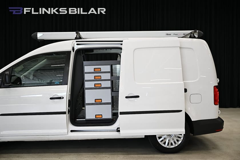 Bild 5 av Volkswagen Caddy Maxi Van DSG 122HK Servicebil|Inredd|Dubbeldörr|Lågmil|Leasbar
