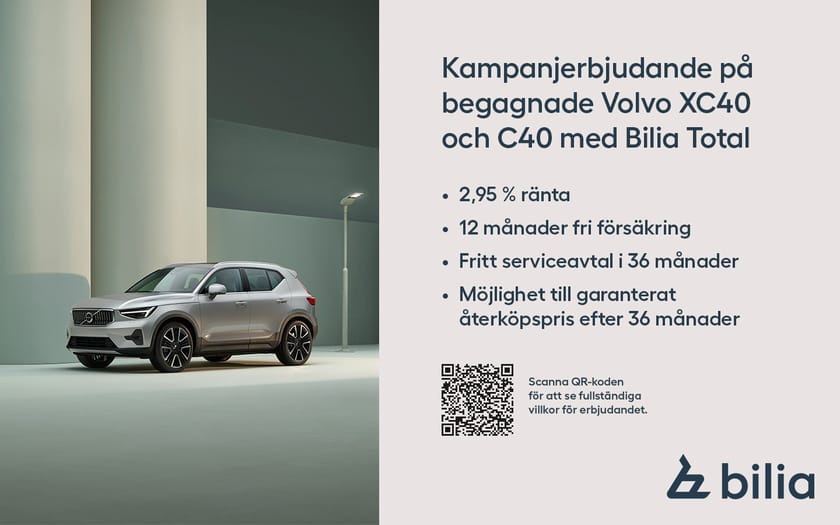 Bild 4 av Volvo C40 Recharge Single Motor Core Edition, Ränta 2.95%, Panoramaglastak ej öppnb