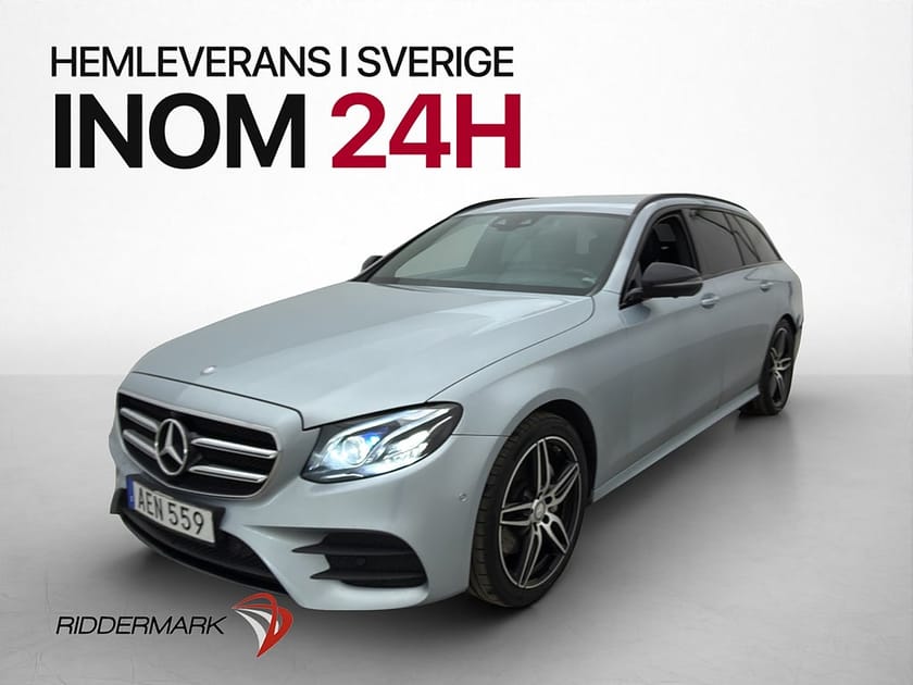 Bild 1 av Mercedes-Benz E 220 T d 194hk AMG Wide HUD 360° Värmare Drag