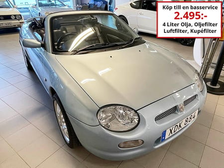 MG F 1.8 MPi 120hk Cab Högerstyrd