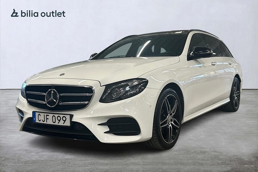 Bild 1 av Mercedes-Benz E 220 T d AMG 194hk Panorama Drag Carplay 360° Luftfjädr