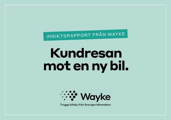 Kundresan mot en ny bil 2020