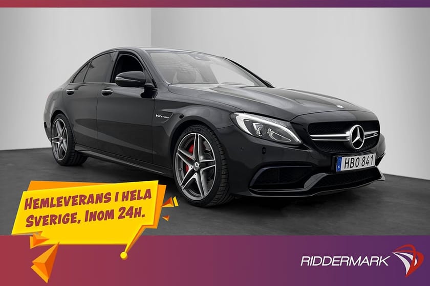 Bild 1 av Mercedes-Benz AMG C 63 S Sportavgas Burmester Ride-Control