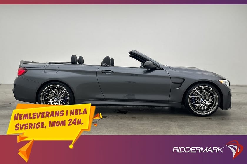 Bild 5 av BMW M4 Competition Cabriolet Cab 450hk Navi H/K HUD Kamera Elstolar