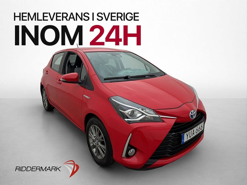 Bild 1 av Toyota Yaris Hybrid e-CVT 101hk Active Backkamera 0.37l/mil