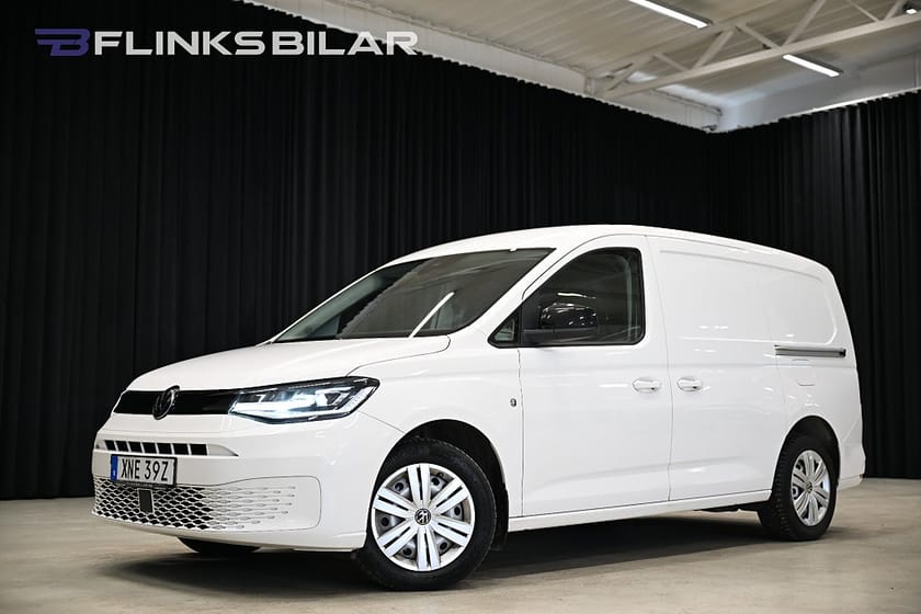 Bild 2 av Volkswagen Caddy Cargo Maxi DSG 122HK Inredd|Dubbelgolv|Nedlackad|LED|Moms|SeUtr!!