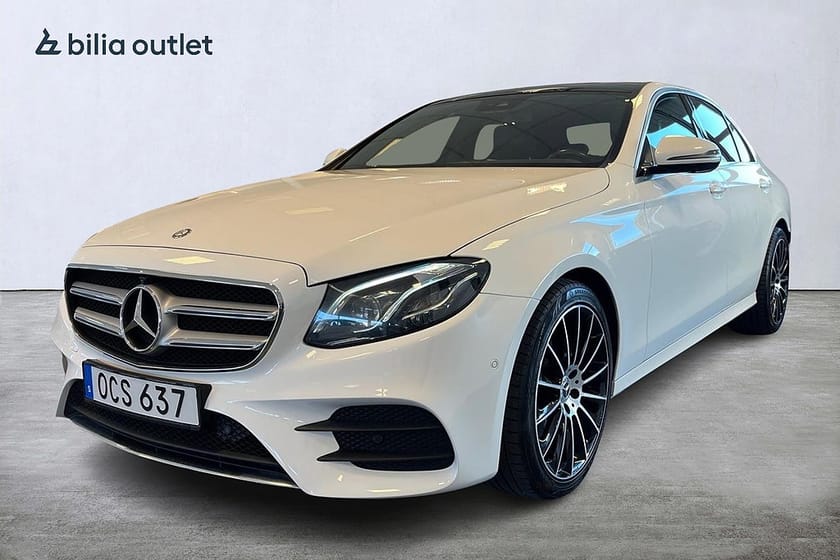 Bild 1 av Mercedes-Benz E 220 d 220d AMG Line 194hk Drag 360°kam Burmester Värmare Pano