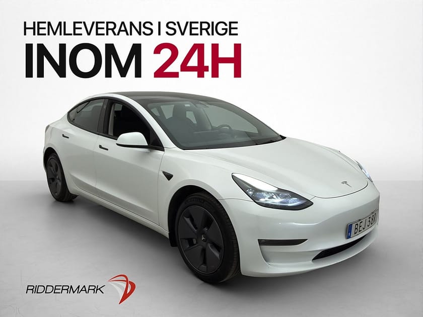 Bild 1 av Tesla Model 3 Long Range 283hk RWD Pano AP Svensksåld