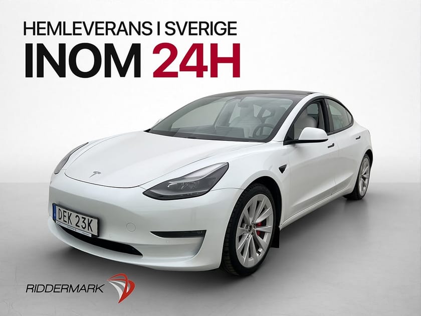 Bild 3 av Tesla Model 3 Performance Svensksåld Ljus-Interiör MOMS