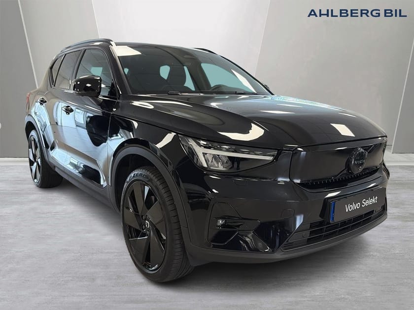 Bild 1 av Volvo EX40 Twin Motor Performance UltraBlackSE🟤Dragkrok halvautomatisk, Parkeringskamera 360, Panoramatak Google Maps, Apple Carplay