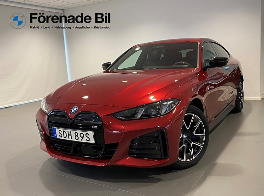 Bild 1 av BMW i4 M60 xDrive Gran Coupé M60xDrive Fully Charged H/K ParkAssist Rattvärme Drag