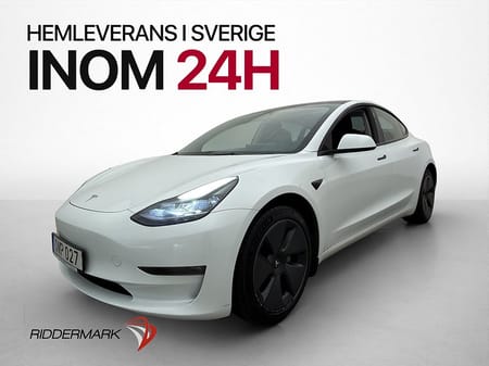 Tesla Model 3 Long Range AWD Kamera Rattvärme Svensksåld