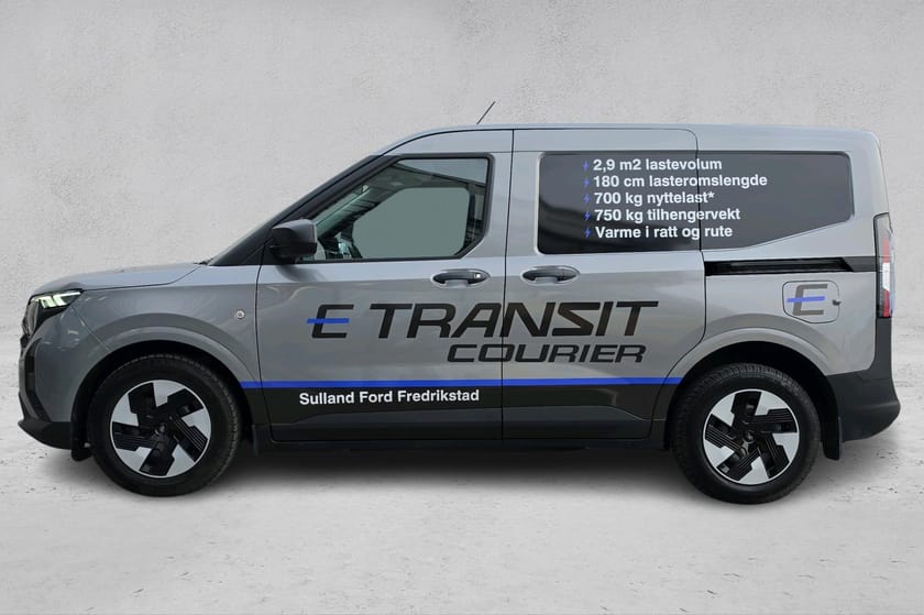 Bilde 2 av Ford E-Transit Courier KROK/ACC/KAM/2 HJULSETT++