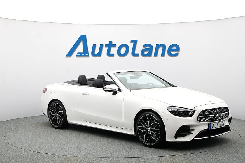 Bild 1 av Mercedes-Benz E 200 Cabriolet AMG 360°, GPS, WIDESCREEN-display 197hk