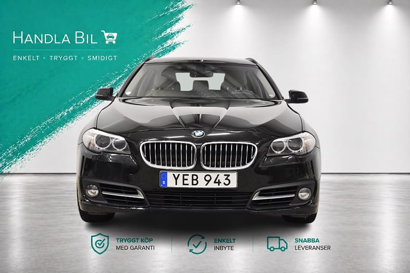 Bild 3 av BMW 520d Touring Aut Drag Rattvärme Pdc Skinn Nybes 190hk