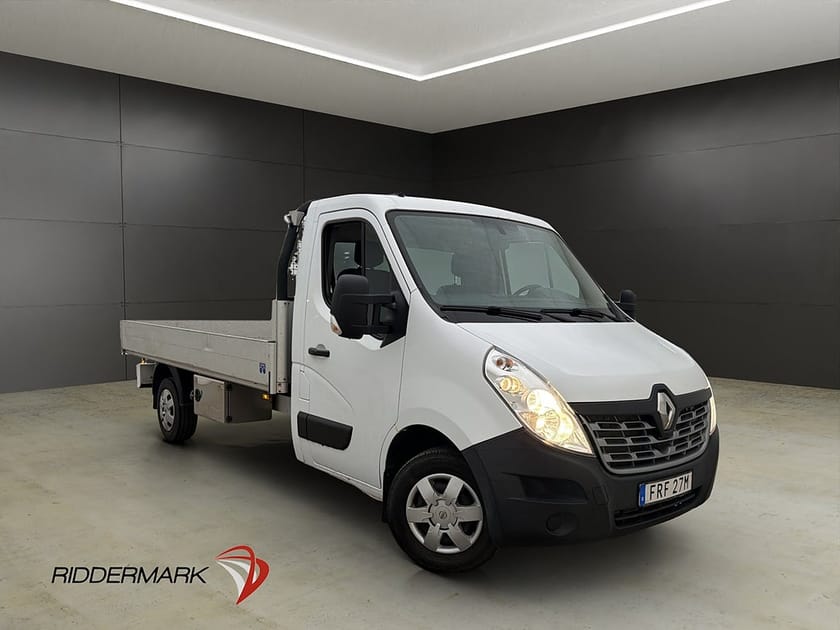 Bild 1 av Renault Master Chassi Cab FLAKBIL L3 2.3dCi 170hk Värmare Dragkrok Moms