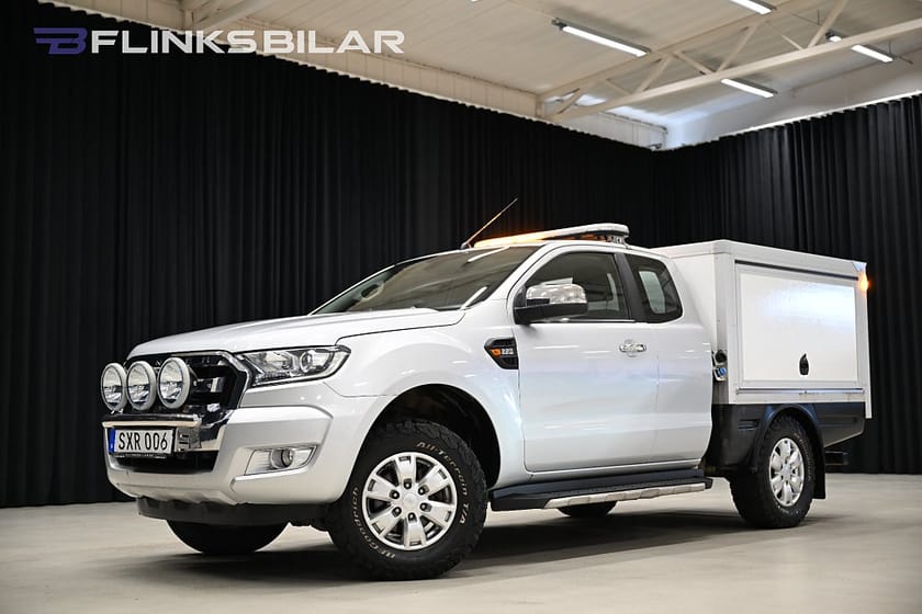Bild 1 av Ford Ranger SuperCab 2.2 TDCi 160HK Automat|Kåpa|V-Inredd|Drag|Värmare|Moms