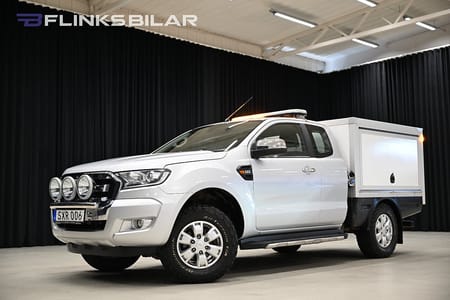 Ford Ranger SuperCab 2.2 TDCi 160HK Automat|Kåpa|V-Inredd|Drag|Värmare|Moms