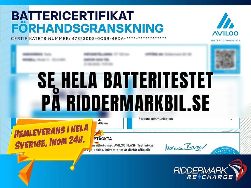 Bild 4 av Tesla Model 3 Long Range AWD Dragkrok Autopilot Svensksåld