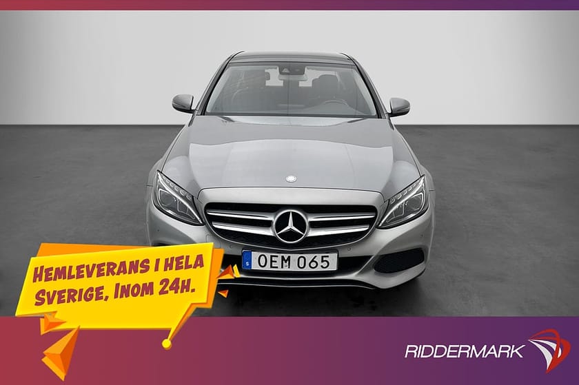 Bild 2 av Mercedes-Benz C 220 d 4MATIC 4M 170hk Dragkrok Halvskinn