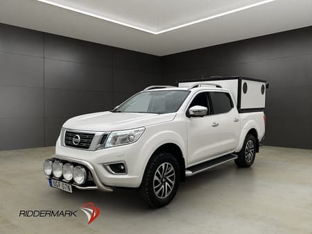 Nissan Navara Dubbelhytt Tekna 2.3 4WD Värmare Drag Diff Skinn HUNDKÅPA