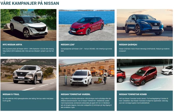Våre kampanjer på Nissan
