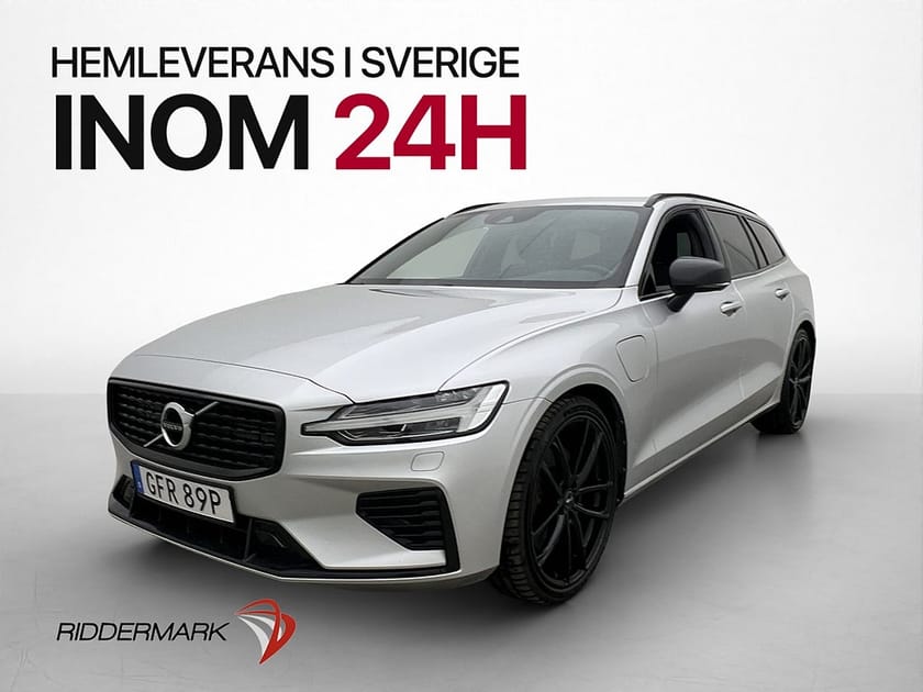 Bild 1 av Volvo V60 Recharge T6 AWD R-Design P-Värm Skinn Kamera Drag