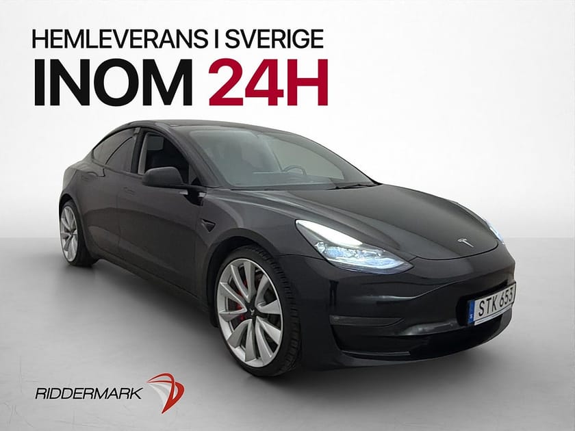 Bild 1 av Tesla Model 3 Performance Autopilot Panorama Värmepump