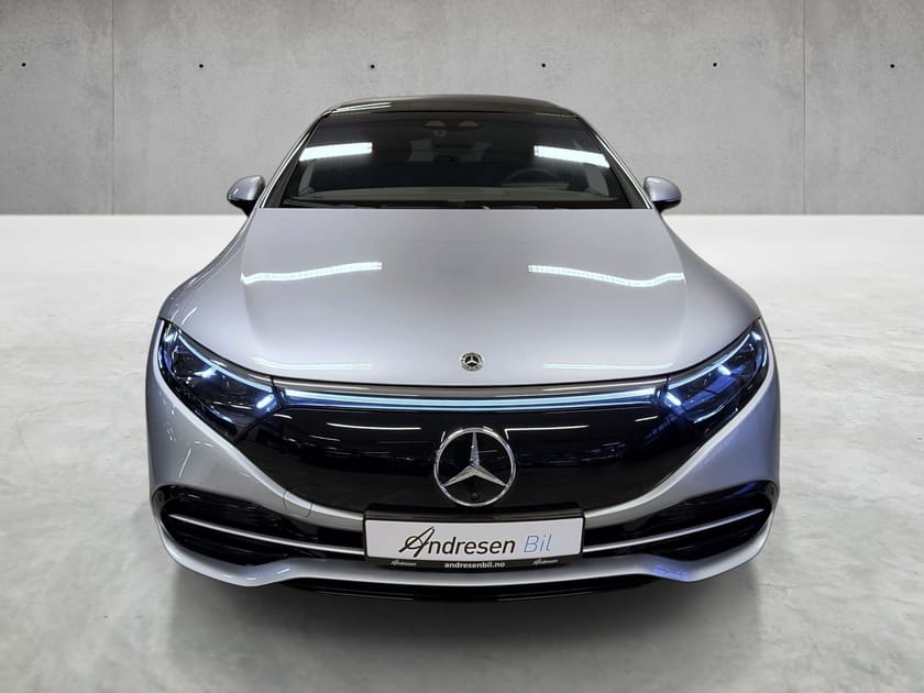 Bilde 5 av Mercedes-Benz EQS 500 4MATIC Skinn/Panorama soltak/Burmester/PAF/Kjøreassistent/