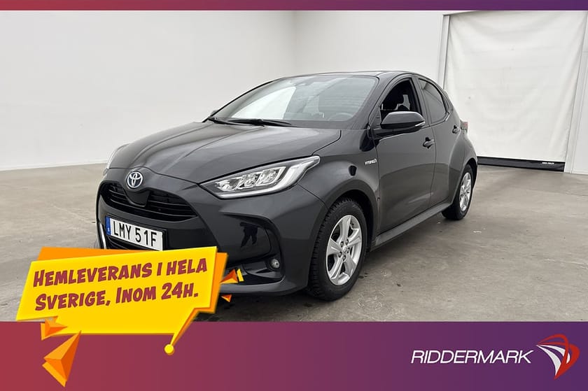 Bild 1 av Toyota Yaris Hybrid 116hk Style Kamera Rattvärme Halvskinn