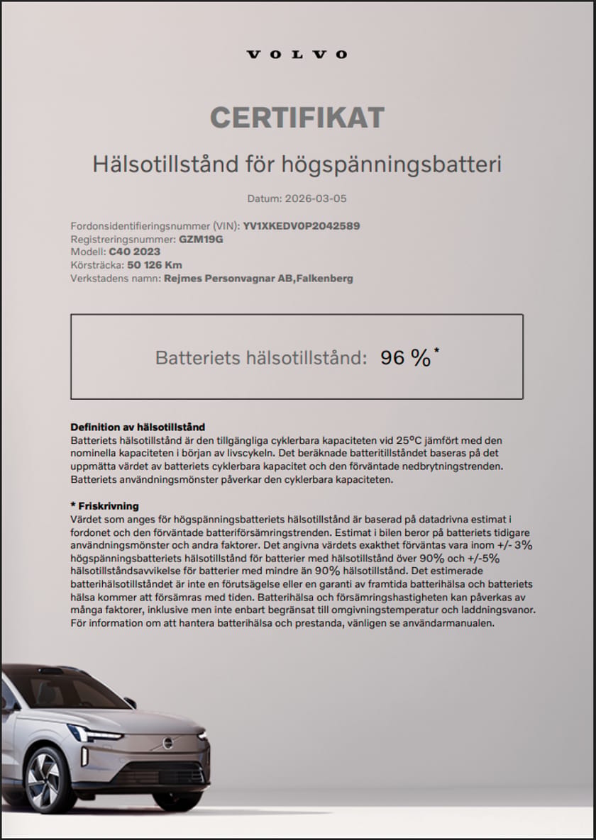 Bild 3 av Volvo C40 Recharge Twin motor Ultimate | Dragkrok | Harman Kardon | Google |