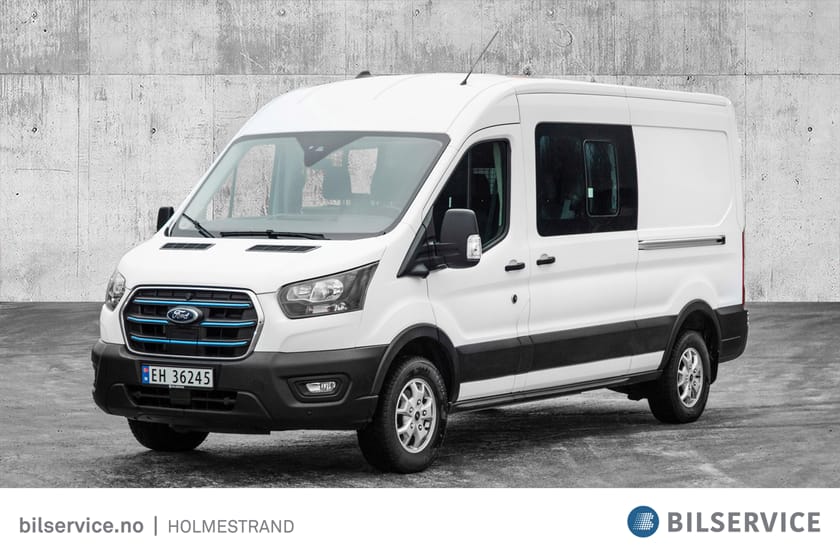 Bilde 1 av Ford E-Transit 390 Crew Van Elektrisk 6-seter / Adaptiv Cruise / 360 kamera /