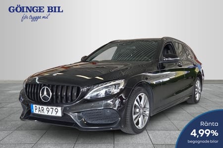 Mercedes-Benz C 220 T d 7G-Tronic AMG 170hk Plus/ Night/ Komfort pkt/ Pano/ Skinn/ LED