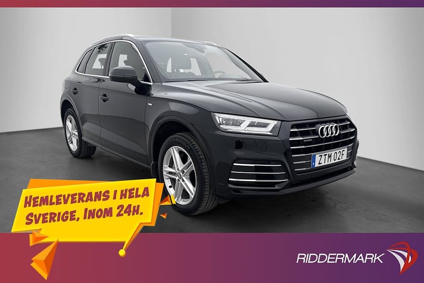 Bild 1 av Audi Q5 55 TFSI e quattro Full S-Line Moms Luftfj Halvsknin