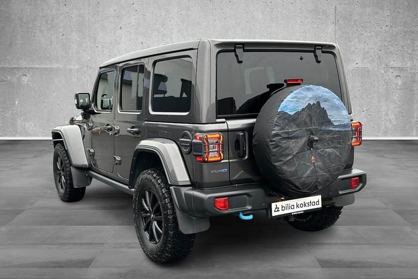 Bilde 2 av Jeep Wrangler Unlimited 4xe Ladbar Hybrid,RUBICON,ACC,H-Feste,Kamera,LED,S&V-Hjul