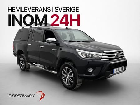 Toyota Hilux Dubbelhytt Premium 2.4 AWD M/K-Värm Drag Skinn Kåpa MOMS