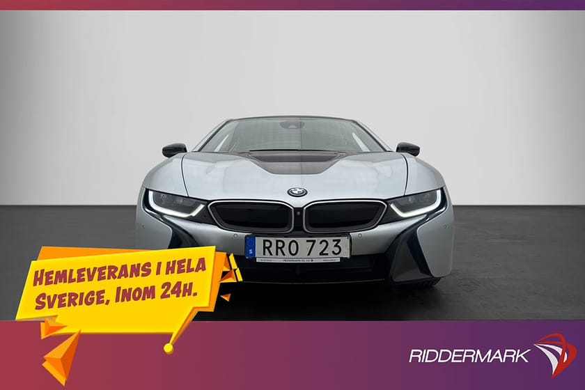 Bild 2 av BMW i8 XDrive Coupé 362hk H/K Head-Up Navi 360° Svensksåld