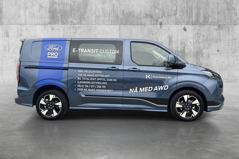 Bilde 4 av Ford E-Transit Custom 320 Sport L1 286hk ACC/360-kamera/Varme ratt/Krok