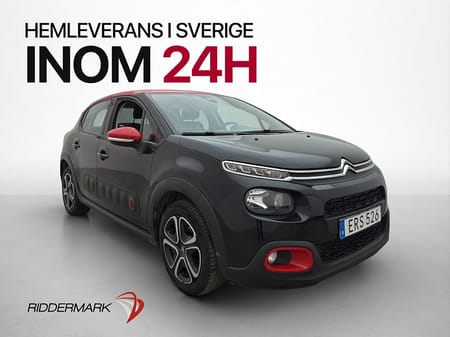 Citroën C3 1.2 PureTech 110hk Carplay Farthållare P-Sensorer