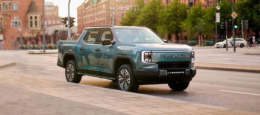 Maxus e-Terron 9 - elektrisk pickup från 699 900 kr bakgrundsbild