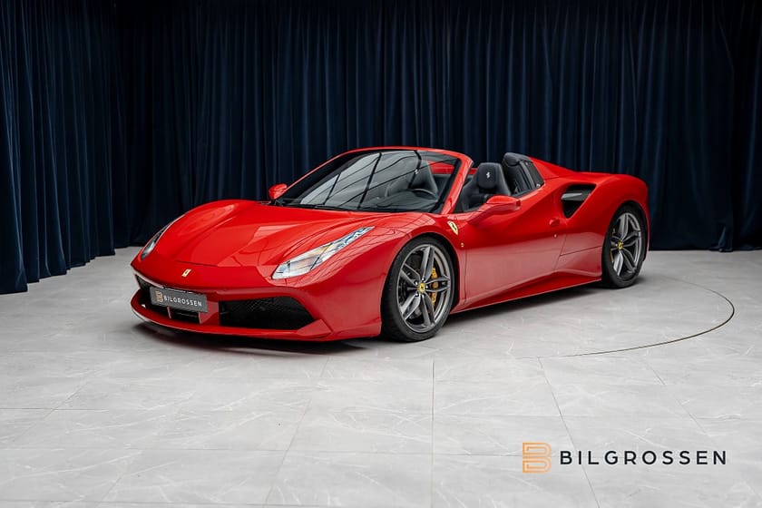 Bild 1 av Ferrari 488 GTS Spider Kolfiber Skalstolar Novitec Sv-såld