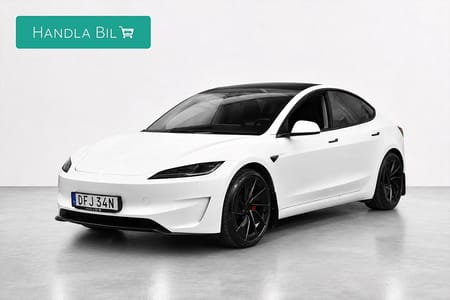 Tesla Model 3 Performance MOMOS Rattv AdaptivF Pano Navi Skinn 627hk