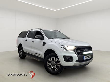 Ford Ranger Dubbelhytt Wildtrak 213hk 4x4 Värmare Drag Diff Kamera Moms