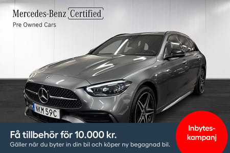 Mercedes-Benz C 300 T de 4MATIC AMG DRAGKROK 360 kamera