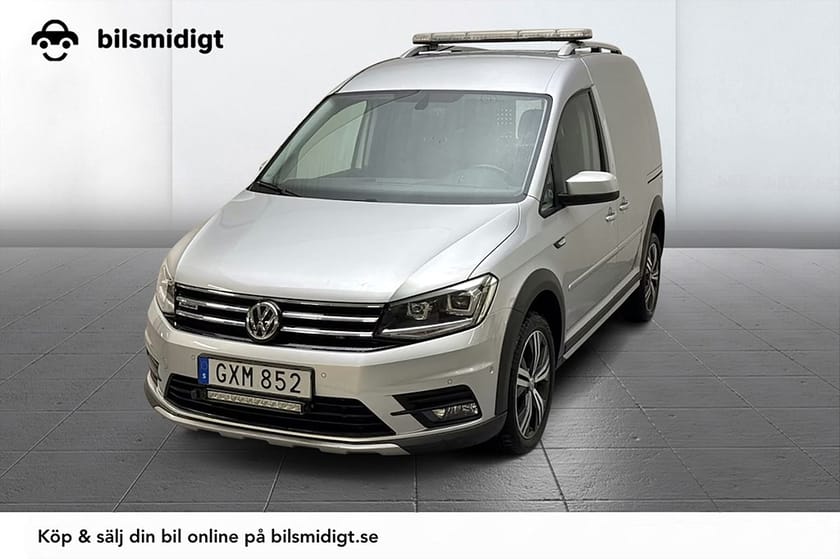 Bild 1 av Volkswagen Caddy Alltrack Van 2.0 TDI 4M Aut Drag 2xSidodörr Kamera Värmare LED-ramp