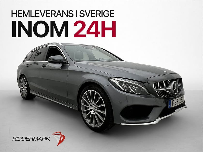Bild 1 av Mercedes-Benz C 220 T d 220d AMG Drag Värm Pano Burm 360° Skinn Navi