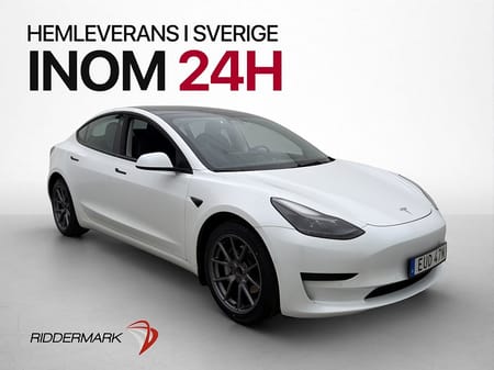 Tesla Model 3 Standard Range Plus 325hk Autopilot Pano Sv-Såld