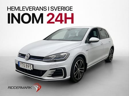 Volkswagen Golf GTE Cockpit Kamera CarPlay HalvSkinn Drag