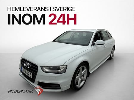 Audi A4 Avant 2.0 TDI Q 190hk S-line Sensorer Bluetooth Drag