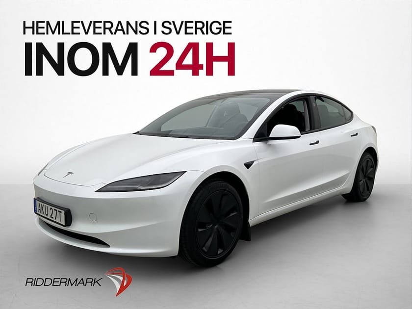 Bild 1 av Tesla Model 3 Long Range AWD Autopilot Värmepump Svensksåld